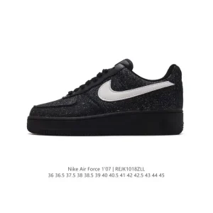 Nike Air Force 1 07 Low White Leather Casual Sneakers for Men and Women