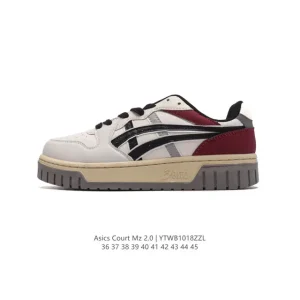 ASICS Court MZ 2.0 Leather Low-Top Platform Sneakers for Men and Women