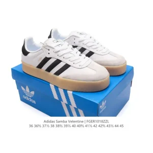 Adidas Samba Valentine Unisex Retro Leather Sneakers for Men and Women