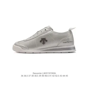 Descente Chron Retro Leather Casual Sneakers for Women