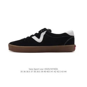 Vans Sport Retro Low Top Vulcanized Skate Shoes with Suede Finish