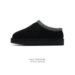 UGG Women's Wool-Lined Slippers with Waterproof Leather and Anti-Skid Sole