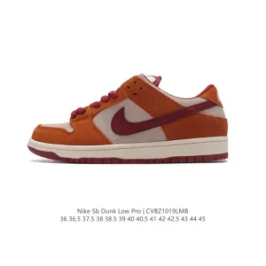 Nike SB Dunk Low Pro Women's Skateboarding Shoes Retro Leather