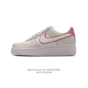 Nike Air Force 1 '07 Low White Leather Casual Sneakers for Men and Women
