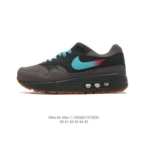 Nike Air Max 1 Leather Suede Mesh Sneakers with Air Max Cushioning