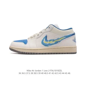 Jordan Air 1 Low Retro Classic Leather Basketball Shoes