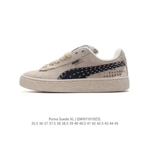 PUMA Suede XL Low-Top Retro White Sneakers with Thick Sole