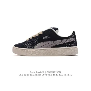 PUMA Suede XL Low Top Retro White Sneakers Thick Sole Comfort Shoes