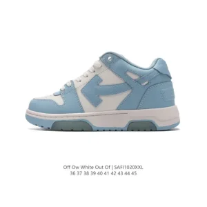 Off-White Out Of Office Low-Top Leather Sneakers Arrow Logo Vintage Style