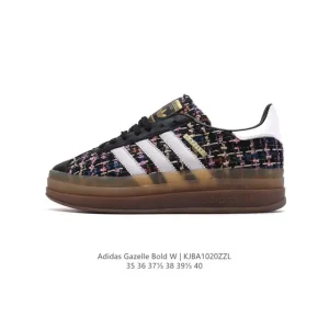 Adidas Gazelle Bold Retro Thick Sole Suede Leather Sneakers