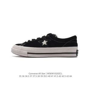 Converse All Star Low Leather Shoes Men Women Vintage Sneakers Outdoor Breathable