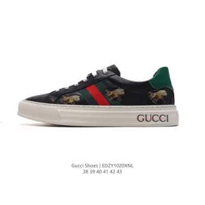 Gucci Tennis 1977 Embroidered Bee Canvas Sneakers for Men and Women
