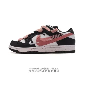 Nike Dunk Low Deconstructed Sneakers with Double Laces for Men and Women