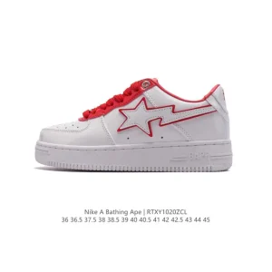 BAPE x Nike Air Force 1 Low Camo Sneaker with Air Sole