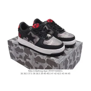 BAPE x Nike Air Force 1 Low Camo Sneakers for Men and Women