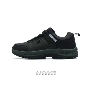 CAT Men's Classic Leather Martin Boots with Chunky Sole