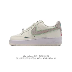 Nike Air Force 1 '07 Low White Leather Casual Sneakers