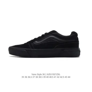 Vans Old Skool Style 36 Leather Low Top Skate Shoes with Thick Sole