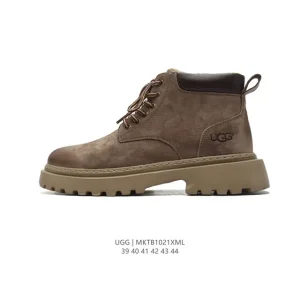 UGG Men's Classic High-Top Winter Boots Waterproof Leather Casual Shoes