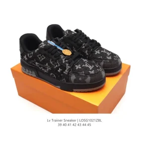 Louis Vuitton Trainer Sneaker Low Canvas Thick Sole Luxury Shoes