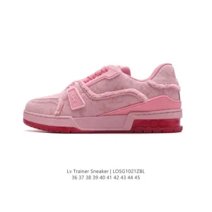 Louis Vuitton Trainer Sneaker Low Canvas Fashion Shoes