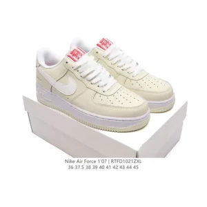 Nike Air Force 1 '07 Low White Leather Casual Sneakers