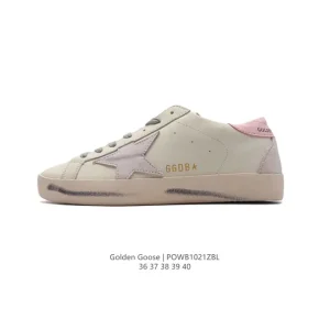 Golden Goose Super-Star Vintage Leather Dirty Effect Sneakers