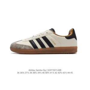 Adidas Samba OG Leather Shoes White Classic Sneakers for Men and Women