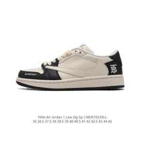 Jordan Military Blue AJ1 Low OG SP Reverse Swoosh Sneakers