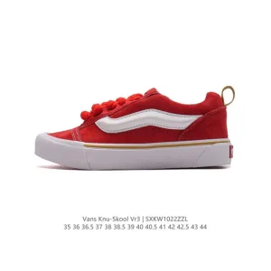 Vans Knu Skool VR3 LX Chunky Leather Sneakers in White