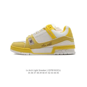 Louis Vuitton LV Trainer Sneaker Low Fashion Platform Shoes