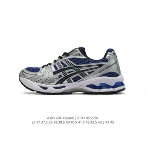 ASICS GEL-KAYANO 14 Retro Running Shoe with Metal Colorway