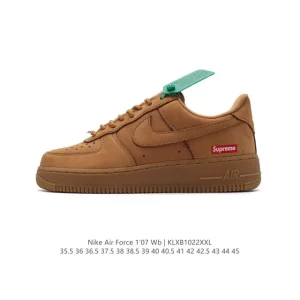 Nike Air Force 1 Low White Leather Casual Shoes for Men and Women