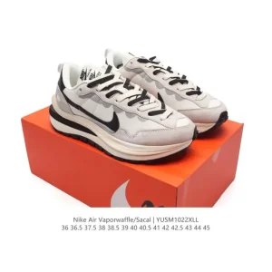 Nike Sacai VaporWaffle DD1875 Thick Sole Layered Swoosh Sneakers