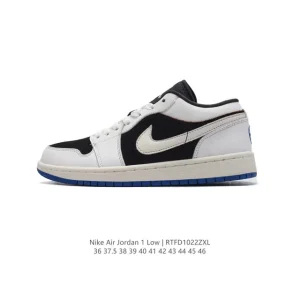 Air Jordan 1 Low Retro Classic Leather Basketball Shoes