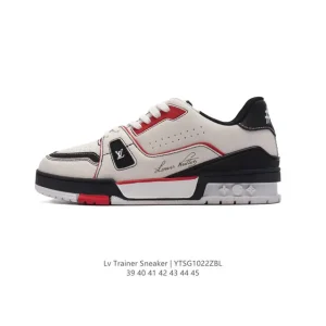 Louis Vuitton Trainer Sneaker Low White Leather Shoes