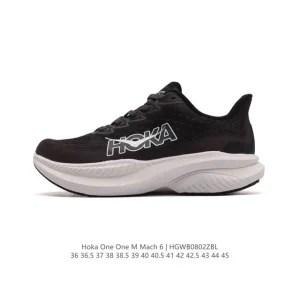 HOKA Mach 6 Lightweight Cushioned Running Shoe for Daily Training