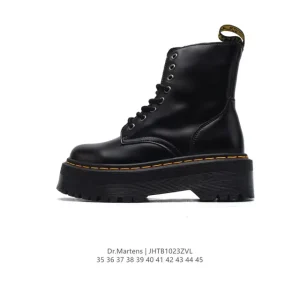 Dr Martens Unisex Side-Zip Platform Leather Boots