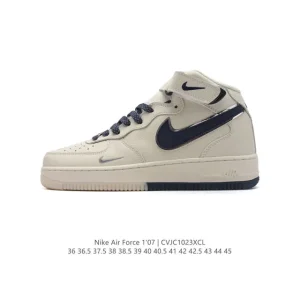 Nike Air Force 1 Low 07 Leather White Sneakers for Men and Women