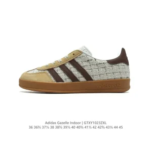 Adidas Originals Gazelle Indoor Retro Classic Sneakers with Gum Sole