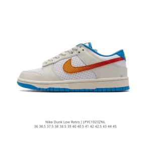Nike SB Dunk Low Pro Vintage Leather Skateboarding Shoes for Men and Women