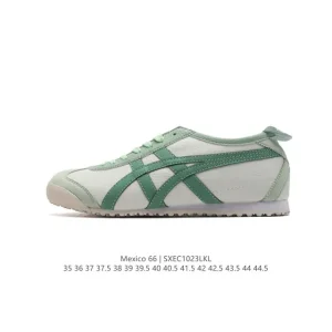 ASICS Onitsuka Tiger Mexico 66 Classic Retro Leather Sneakers for Men and Women