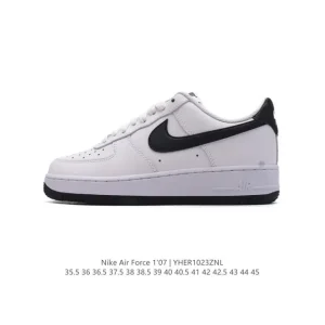 Nike Air Force 1 '07 Low White Leather Casual Sneakers