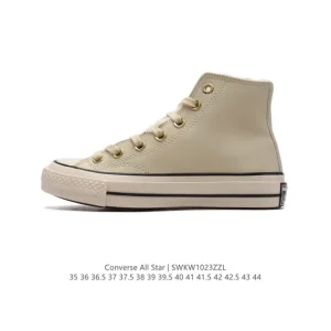 Converse All Star Leather High Top Retro Star Vulcanized Unisex Shoes