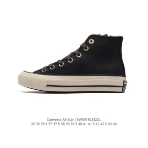 Converse All Star Leather High Top Vintage Star Logo Unisex Shoes