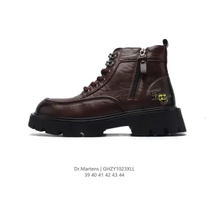 Dr Martens Men's Side Zip Platform Boots Classic British Style