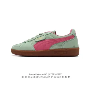 PUMA Palermo OG Army Trainer Vintage Leather Low Cut Sneakers