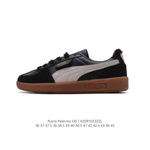 PUMA Palermo OG Army Trainer Low Cut Leather Sneakers for Men and Women