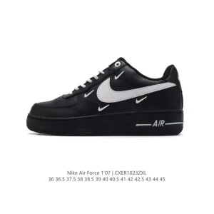Nike Air Force 1 07 Low White Leather Casual Sneakers for Men and Women