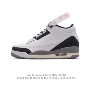 Jordan AJ3 Retro SE Men's Basketball Shoes White Black Cement